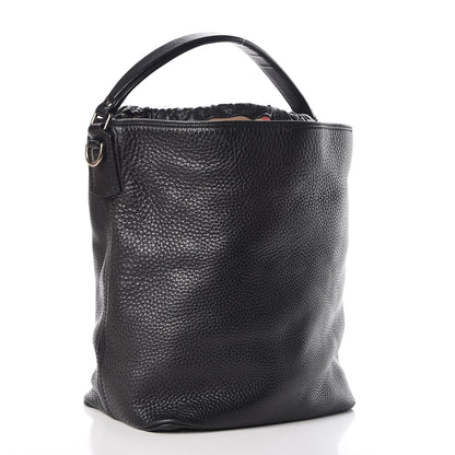 Burberry Grainy Calfskin Medium Susanna Hobo Black 3 of 8