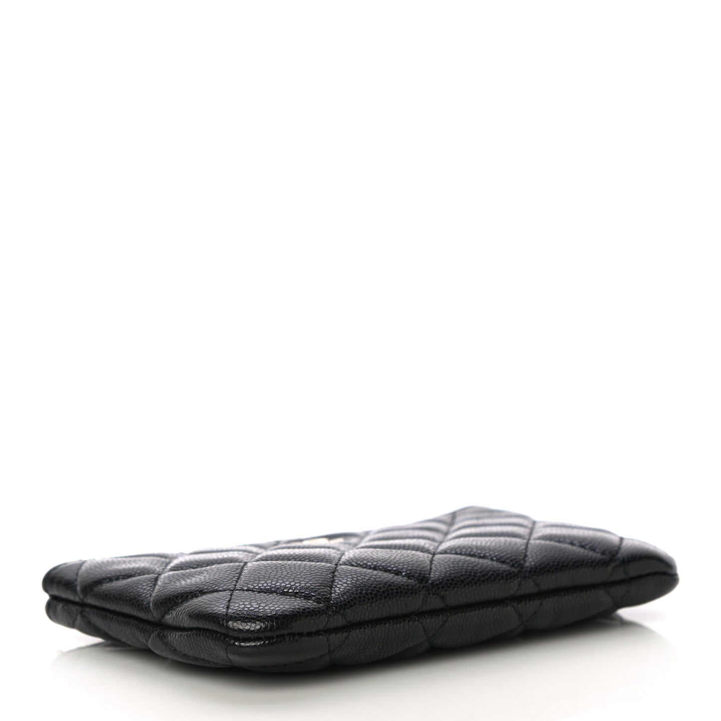Caviar Quilted Small Cosmetic Case Black