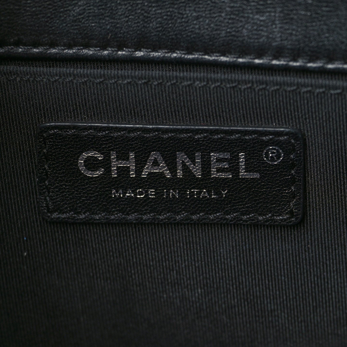 Lambskin Quilted Medium Boy Flap Black