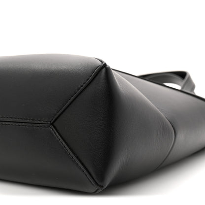 Loewe Shiny Calfskin Mini Puzzle Fold Tote Black 10 of 10
