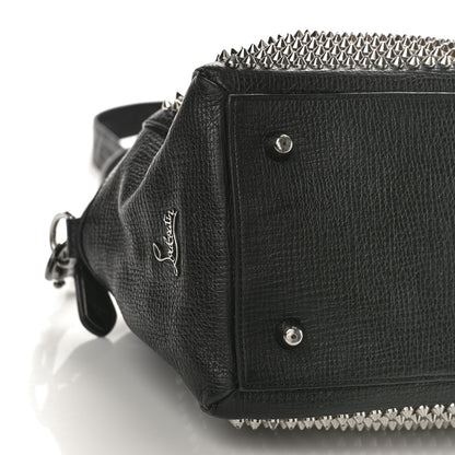 Christian Louboutin Grained Calfskin Studded Panettone Bowling Bag Black 7 of 8