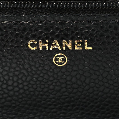 Chanel Caviar Quilted Wallet on Chain WOC Black 6 of 10