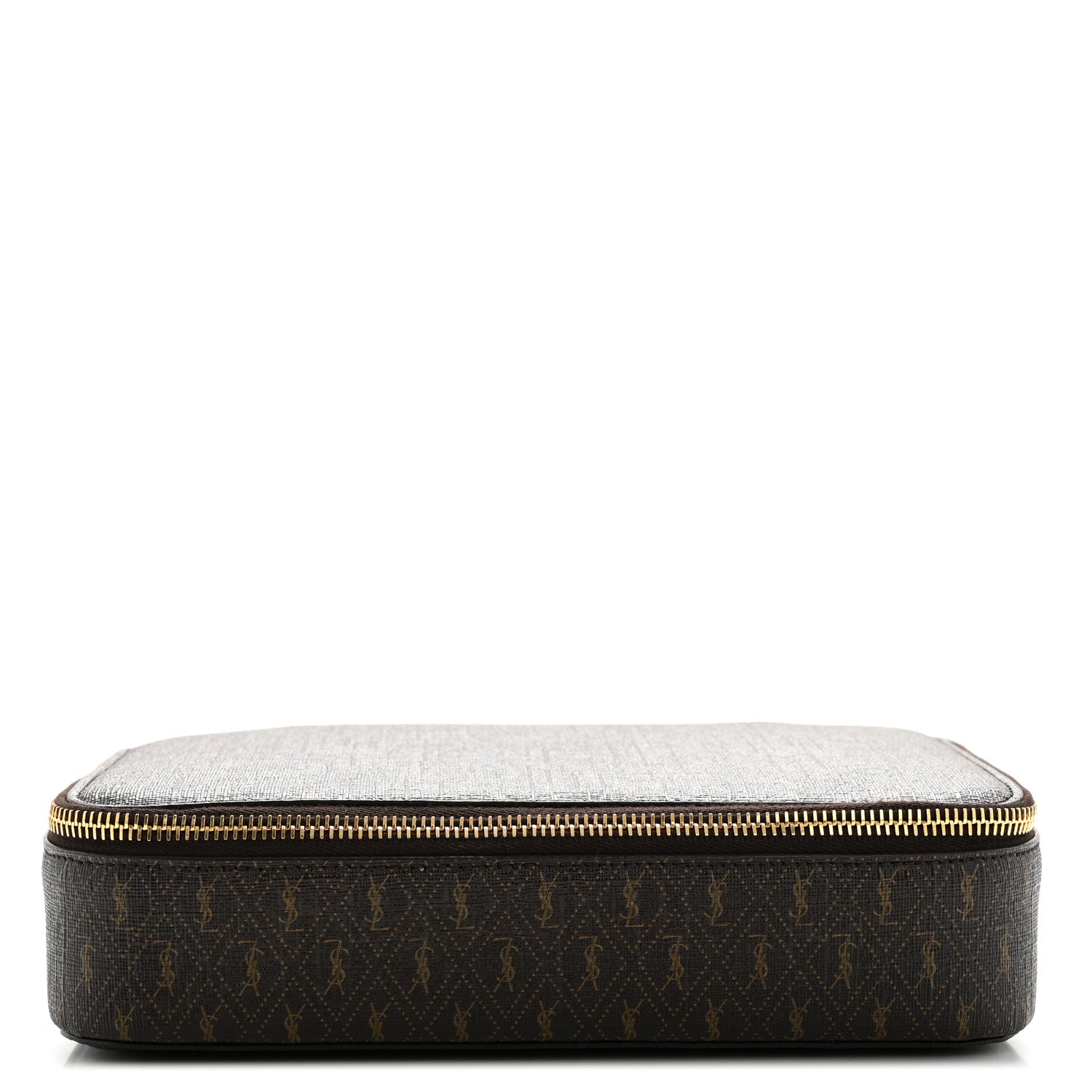 Saint Laurent Canvas Le Monogramme Jewelry Case Chestnut 1 of 8