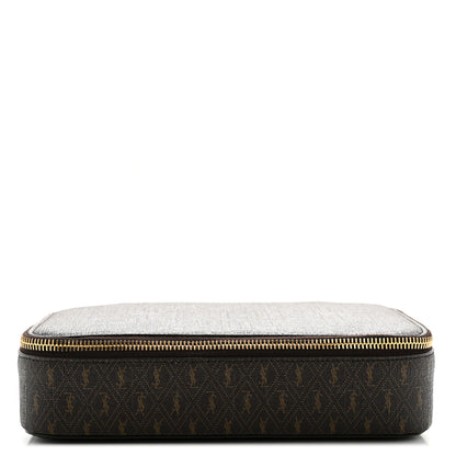 Saint Laurent Canvas Le Monogramme Jewelry Case Chestnut 1 of 8
