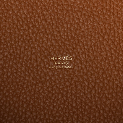 Hermes Taurillon Clemence Picotin Lock 22 MM Gold 6 of 13