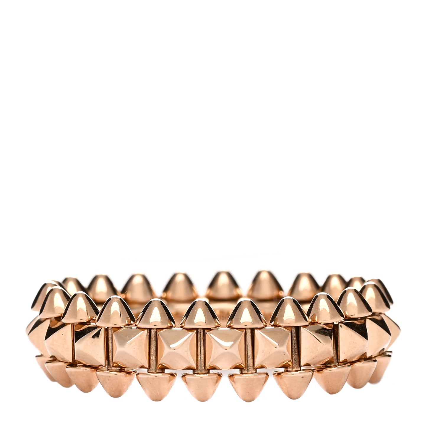 18K Pink Gold SM Clash De Cartier Ring 53 6.5