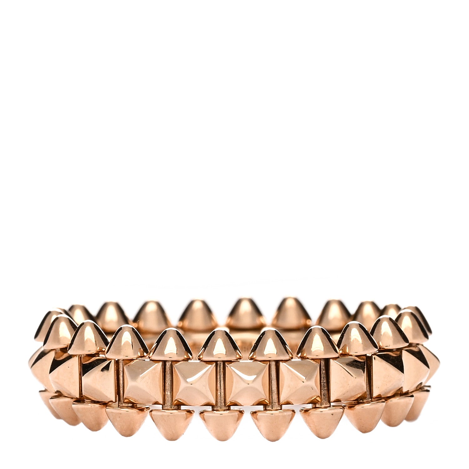 Cartier 18K Pink Gold SM Clash De Cartier Ring 53 6.5 1 of 4
