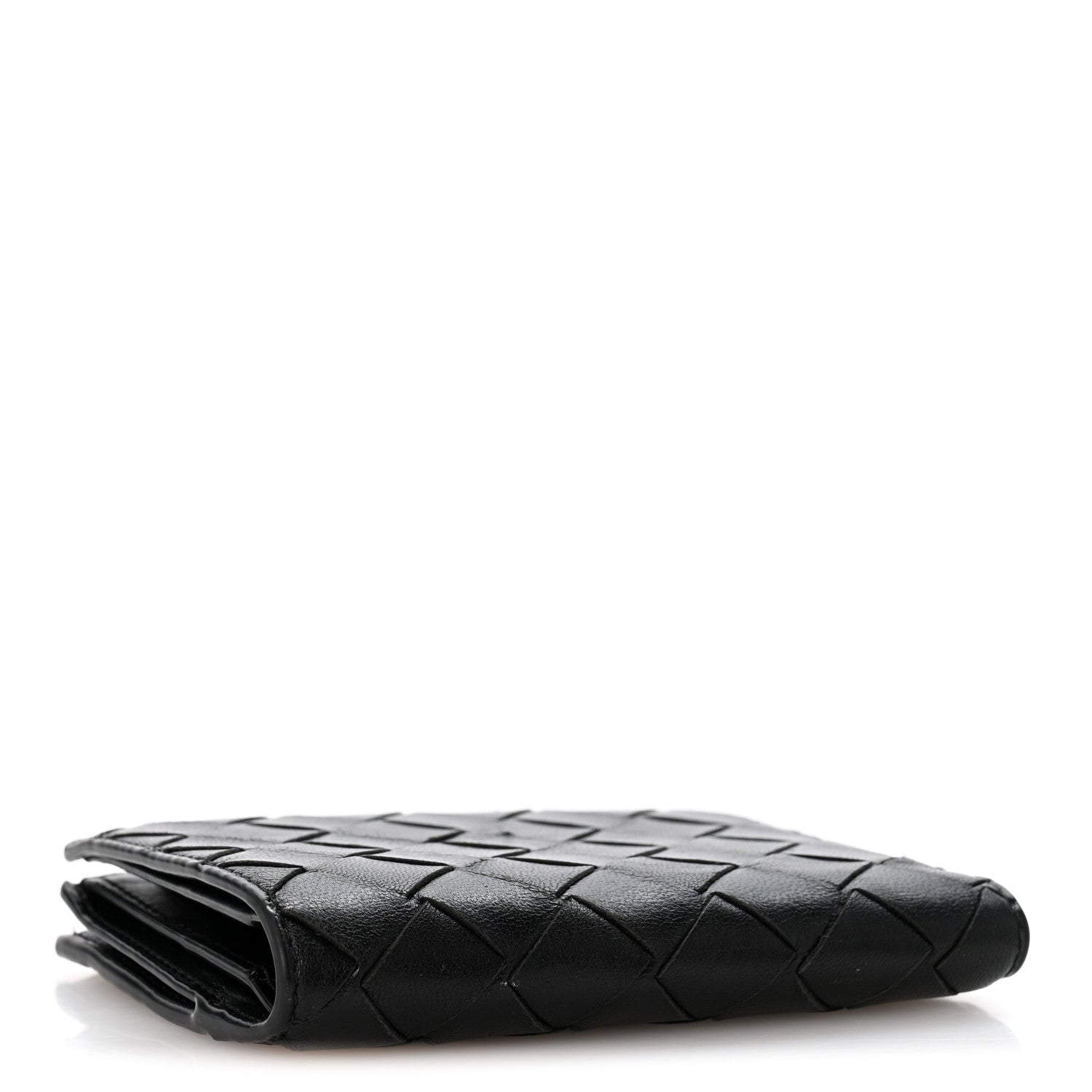 Bottega Veneta Nappa Intrecciato Medium Bi-Fold Zip Wallet Black 4 of 10