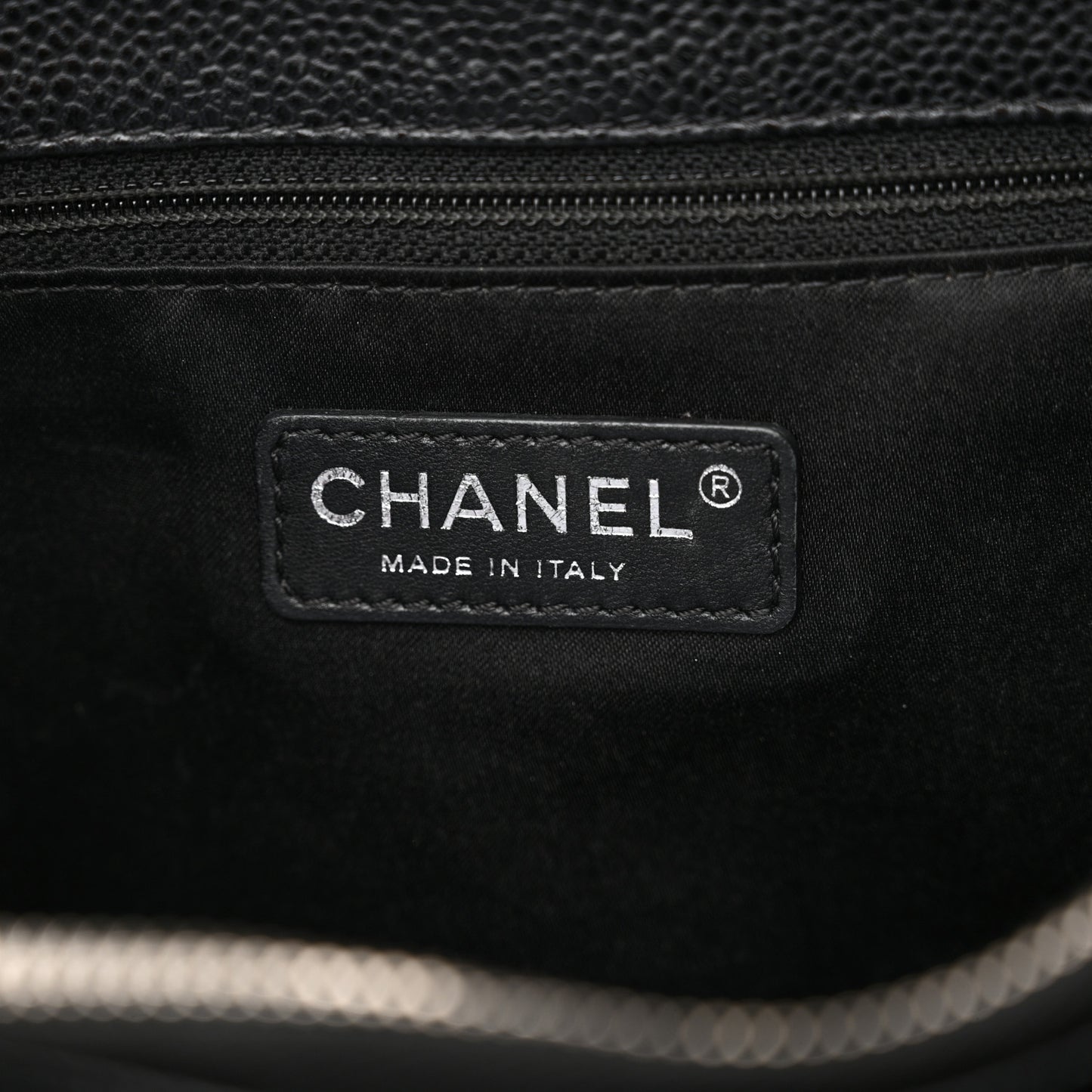 Caviar Quilted Grand Shopping Tote GST Black