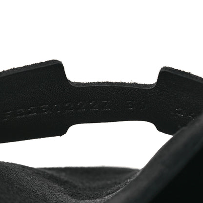 Hermes Suede Calfskin Go Mules 39 Black 7 of 12