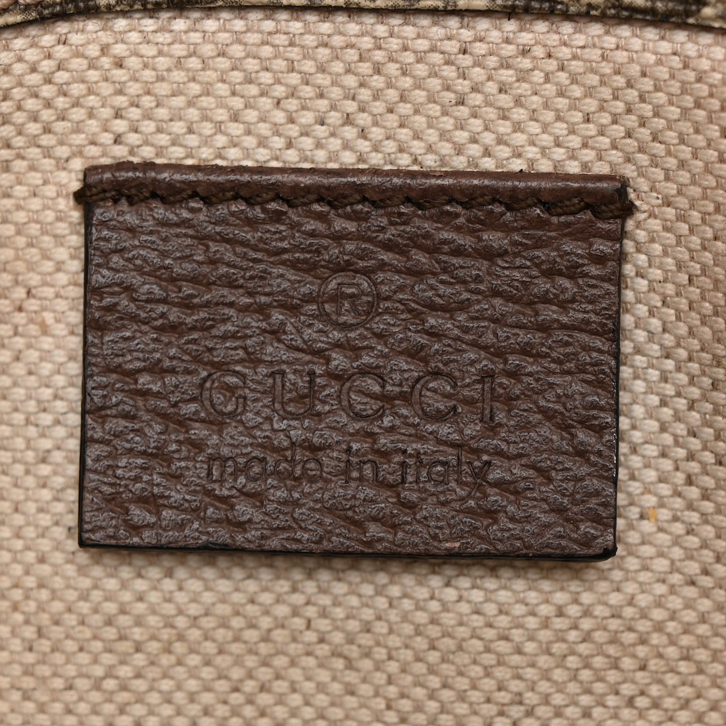 GG Supreme Monogram Neo Vintage Web Belt Bag Brown