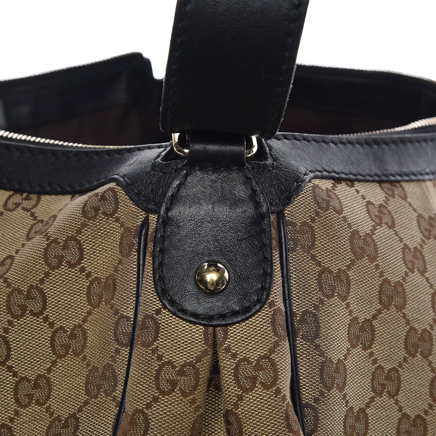 Gucci Monogram Medium Sukey Hobo Black 11 of 13