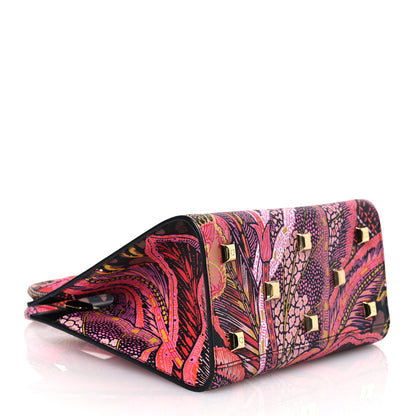 Salvatore Ferragamo Calfskin Batik Print Small The Studio Bag Multicolor 4 of 12