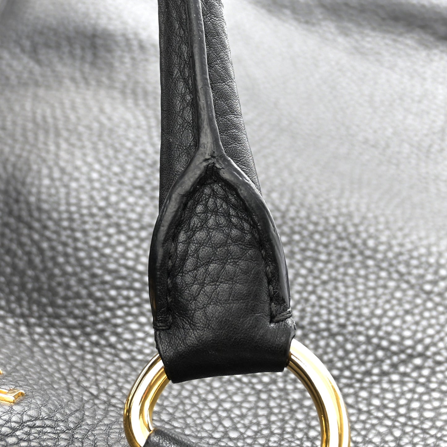 Vitello Daino Tote Black
