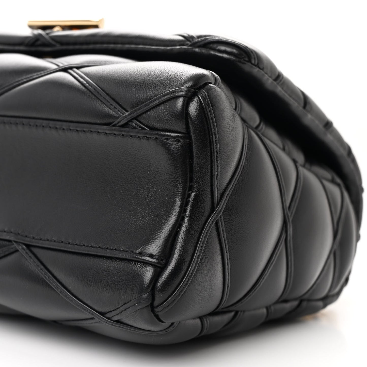 Lambskin Malletage Top Handle GO-14 MM Black
