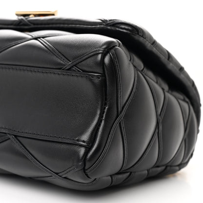 Louis Vuitton Lambskin Malletage Top Handle GO-14 MM Black 10 of 12