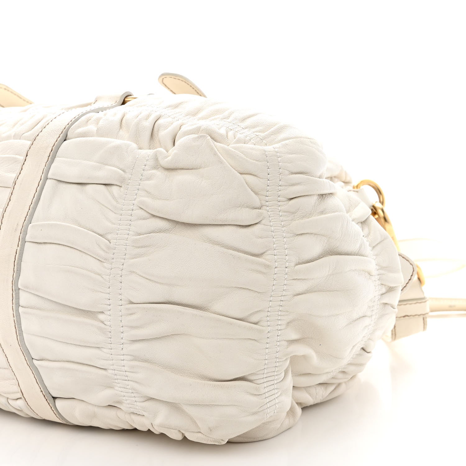 Prada Nappa Gaufre Shopping Satchel White 10 of 28