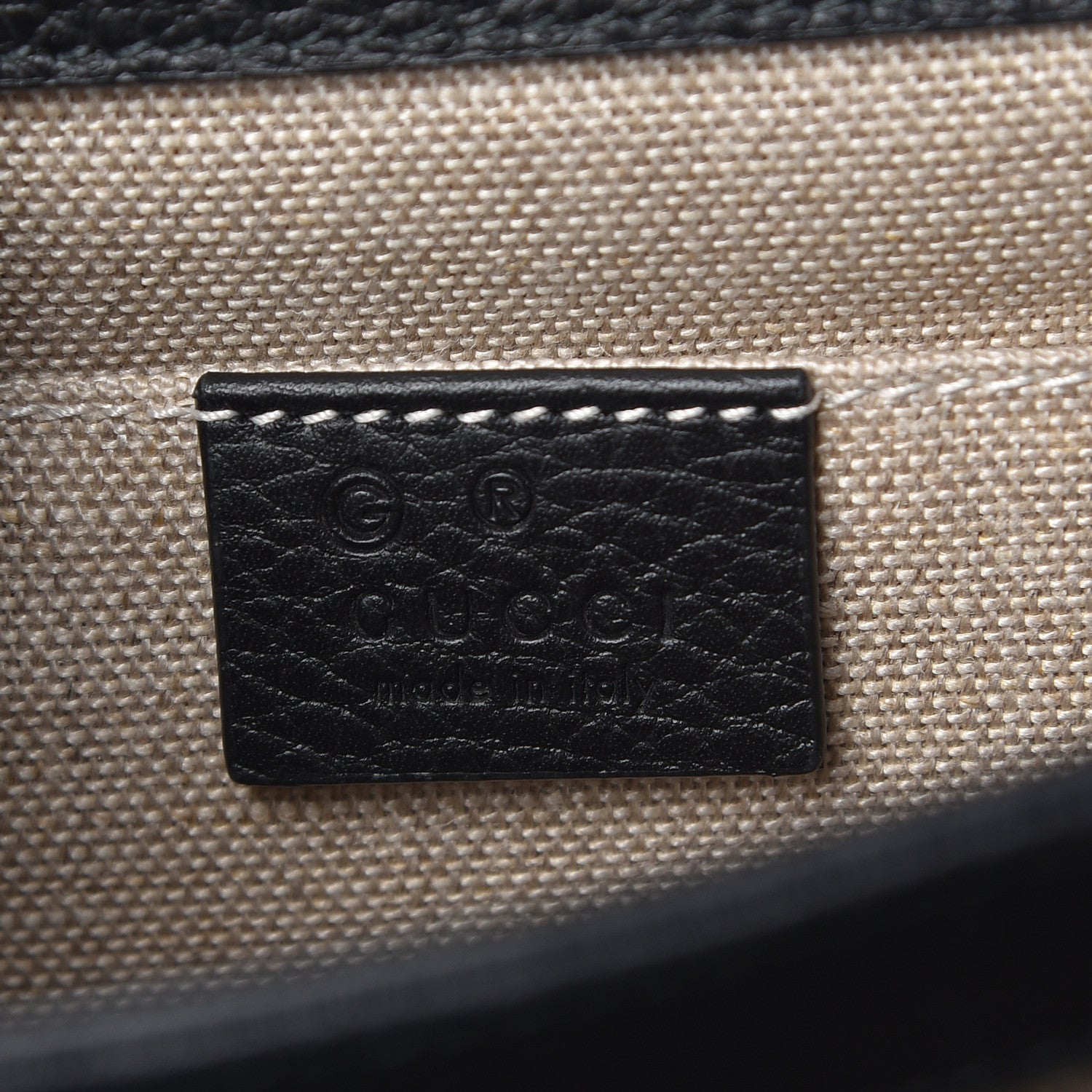 Gucci Dollar Calfskin Small Interlocking G Shoulder Bag Black 8 of 10