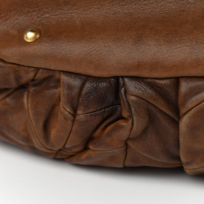 Miu Miu Nappa Large Patchwork Tote Brown 23 of 23