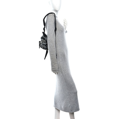 Balenciaga Agneau Arena Graffiti All Over Mini Explorer Crossbody Backpack  Black White 2 of 11