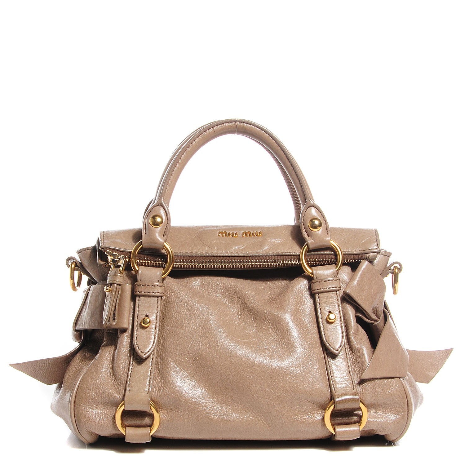 Miu Miu Vitello Lux Mini Bow Bag Cammeo 1 of 8