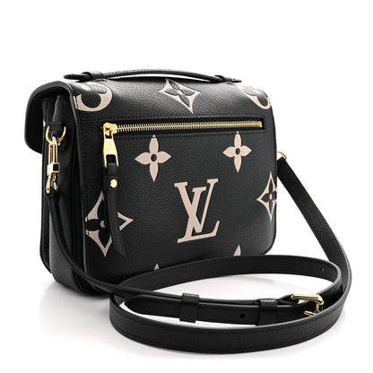 Louis Vuitton Empreinte Monogram Giant Pochette Metis Black Beige 3 of 9