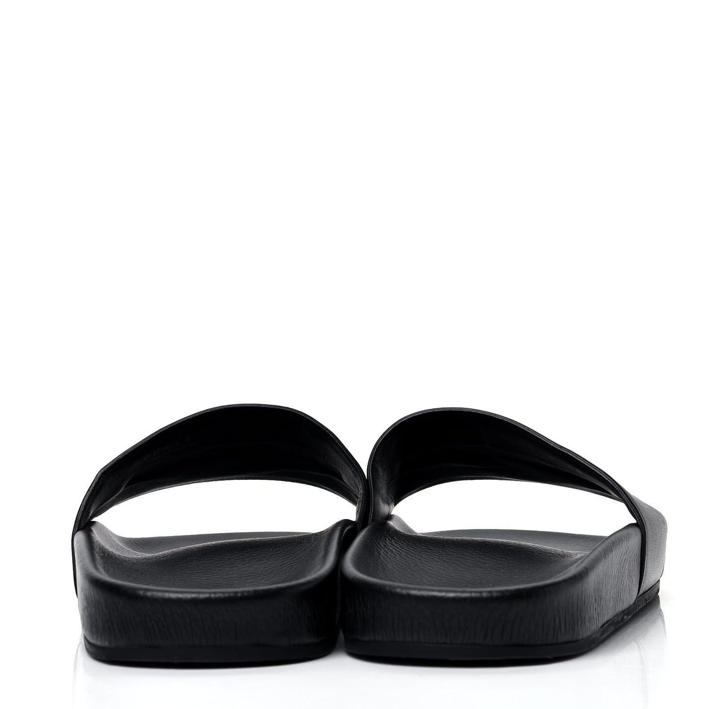 Nappa Logo Pool Slide Sandals 38 Black White
