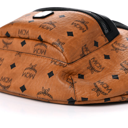 MCM Visetos Medium Belt Bag Cognac Black 8 of 9