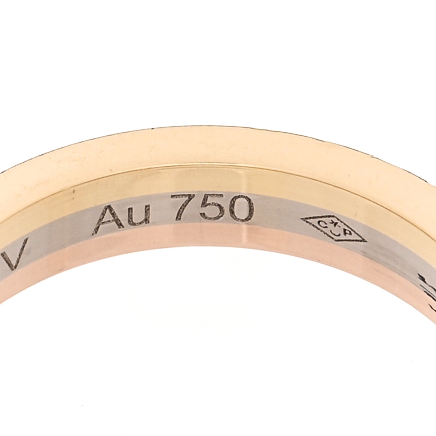 Cartier 18K Pink White Yellow Gold 3.5mm Vendome Louis Cartier Wedding Band Ring 52 6 6 of 7