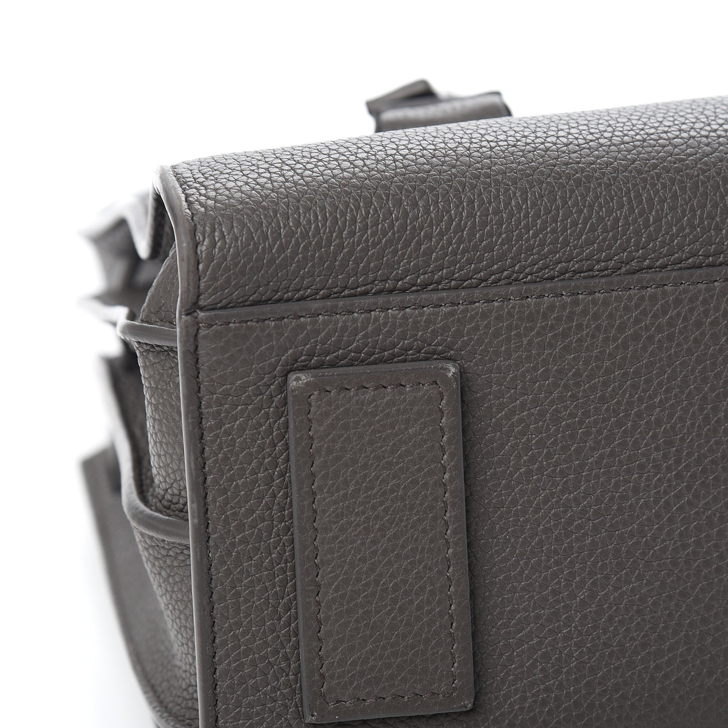 Grained Calfskin Baby Sac De Jour Souple Coal