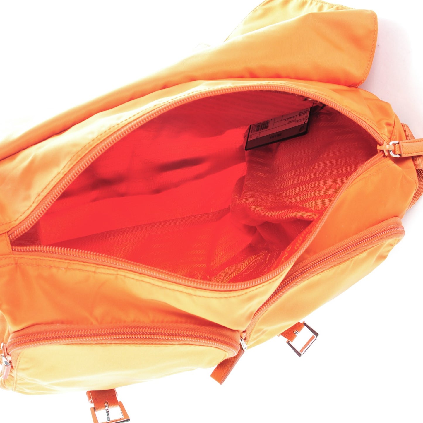 Nylon Vela Messenger Bag Papaya