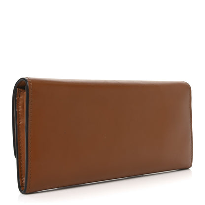 Fendi Vitello King Tamponato Logo Embossed Continental Wallet Cuoio 3 of 7