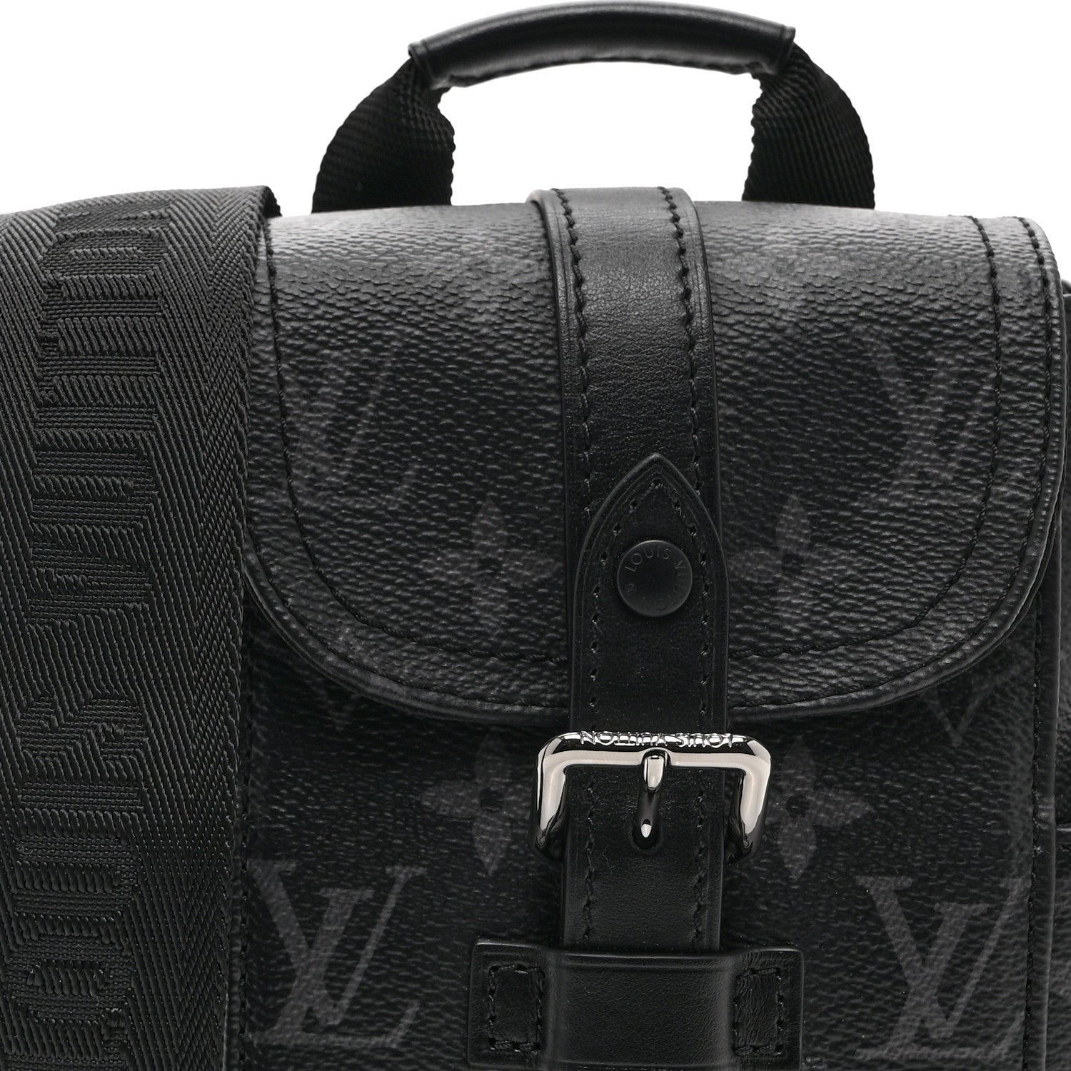 Louis Vuitton Monogram Eclipse Nano Christopher Backpack Black 7 of 9