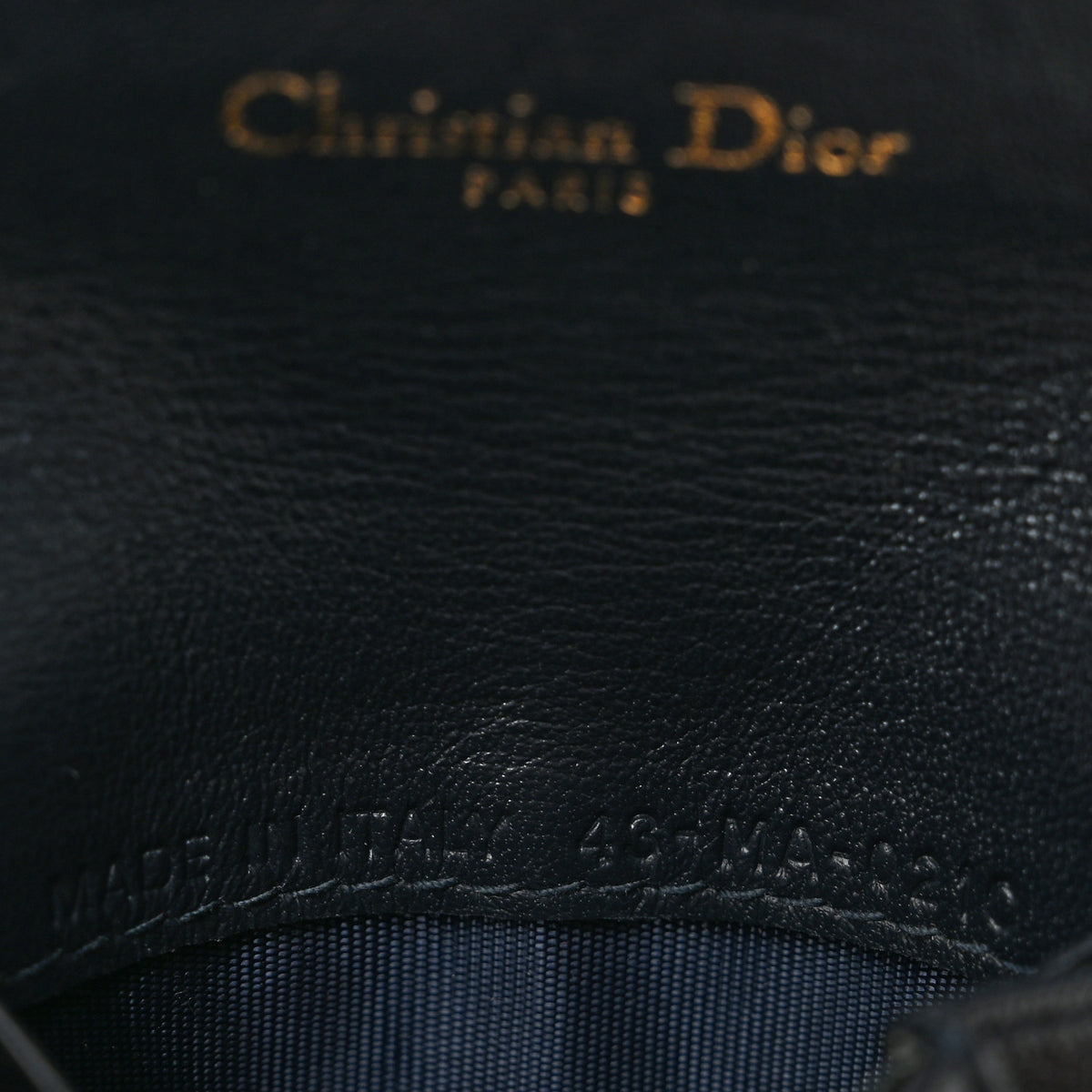 Christian Dior Oblique Saddle Card Holder Blue 7 of 9