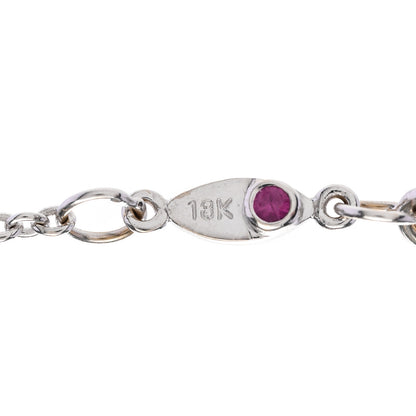 Roberto Coin 18K White Gold Diamond .10ct Diamonds By The Inch Necklace 4 of 5