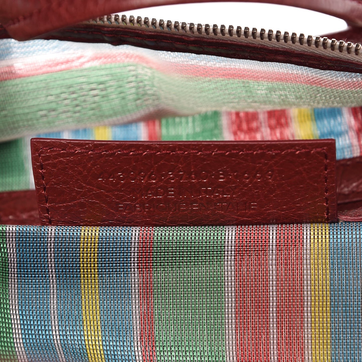 Mesh Agneau Arena S Bazar Shopper Tote Green Multicolor