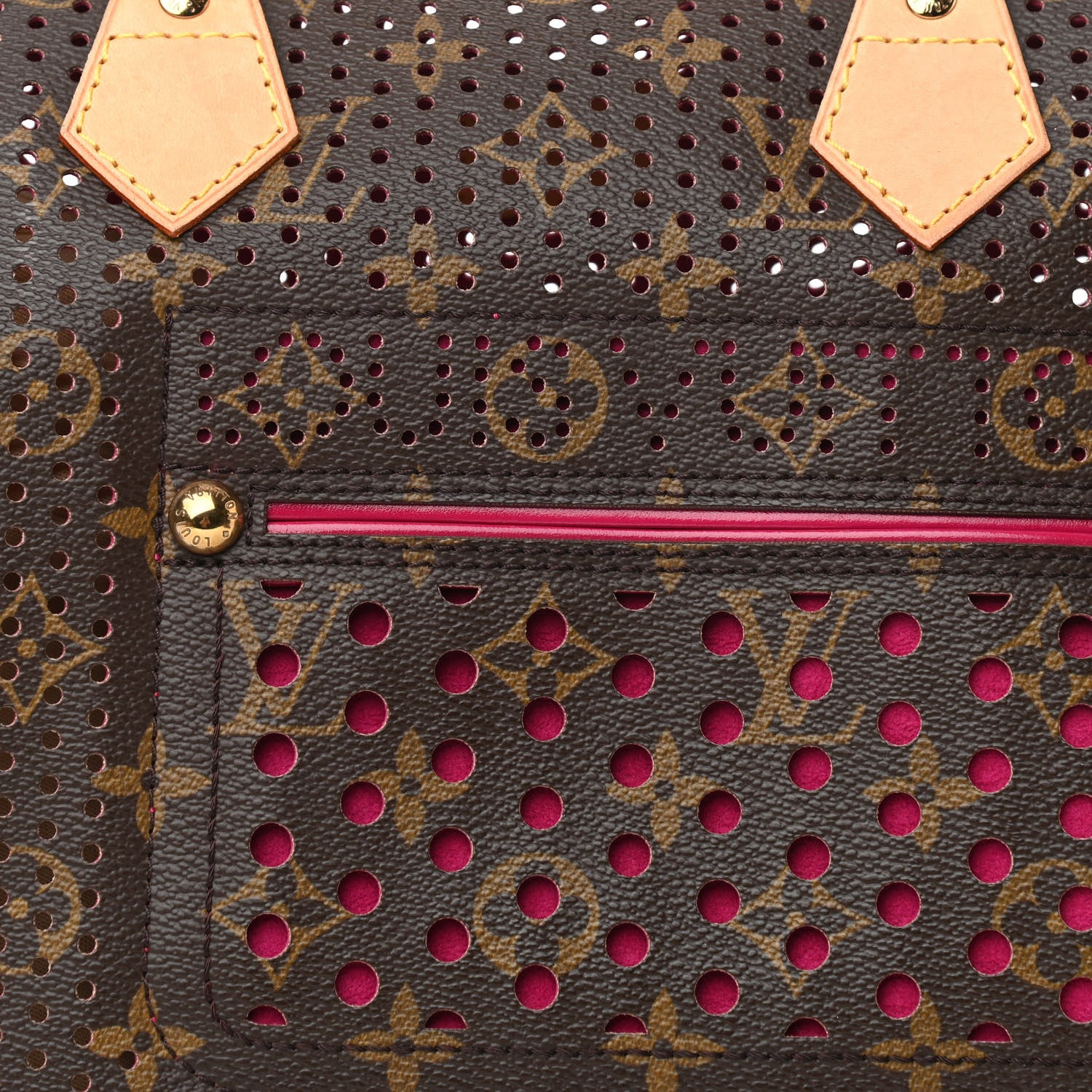 Louis Vuitton Monogram Perforated Speedy 30 Fuchsia 7 of 9
