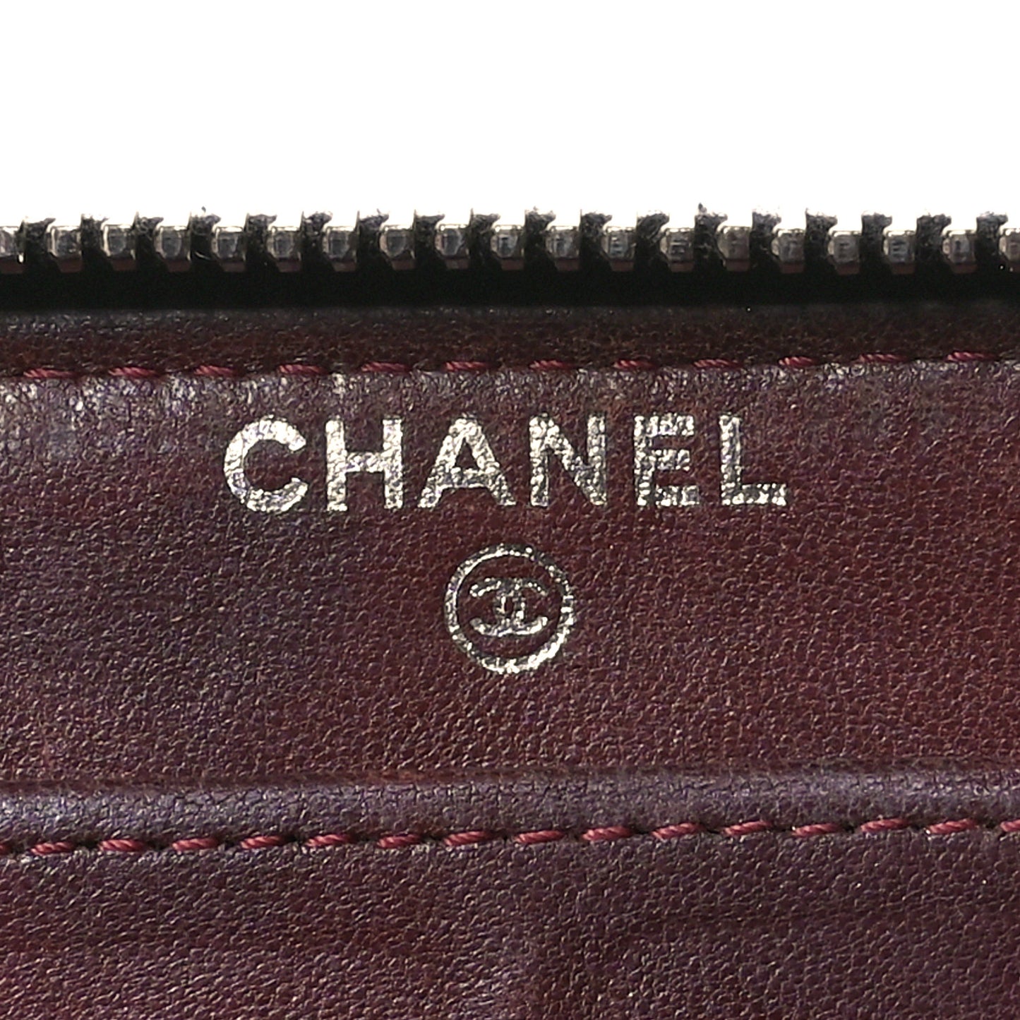 Lambskin Quilted Large Gusset Zip Around Wallet Black
