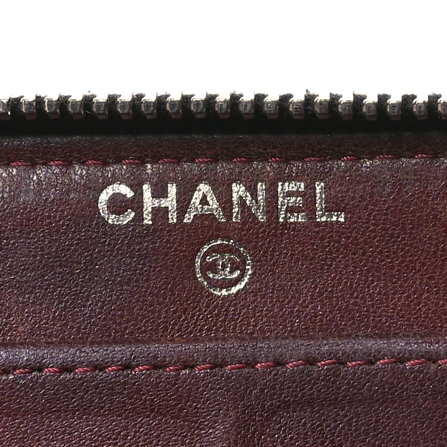 Chanel Lambskin Quilted Large Gusset Zip Around Wallet Black 6 of 11