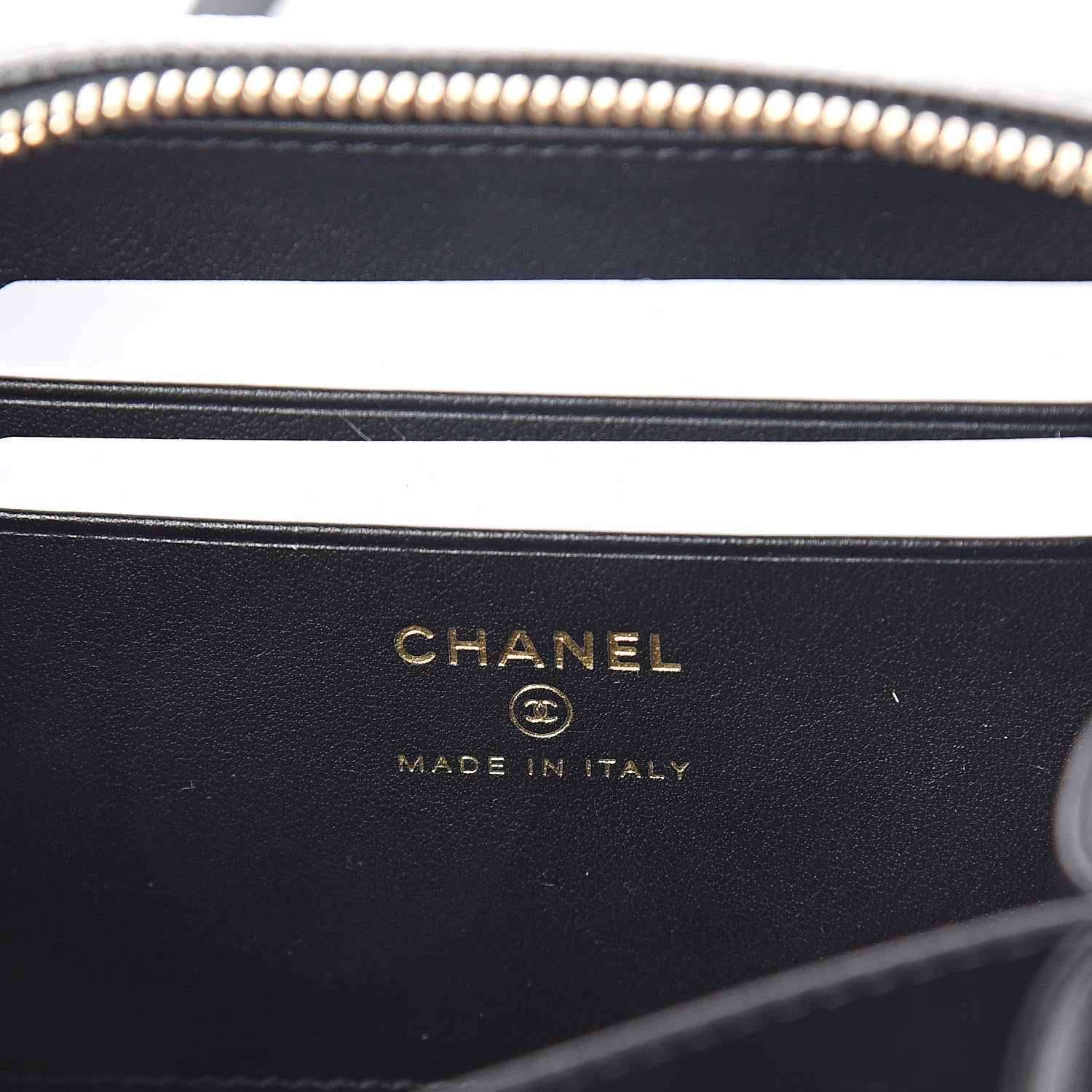 Chanel Caviar Quilted CC Filigree Vanity Clutch With Chain Black 6 of 10
