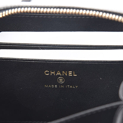Chanel Caviar Quilted CC Filigree Vanity Clutch With Chain Black 6 of 10