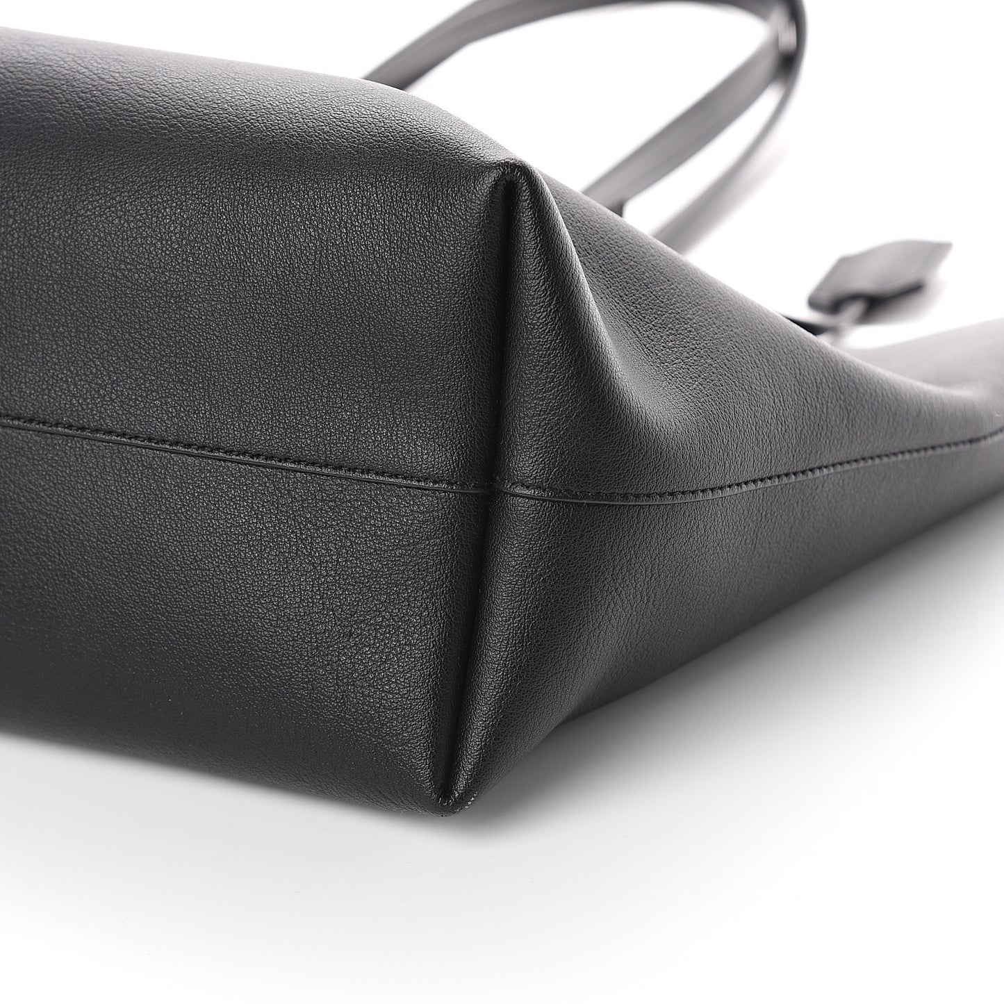 Calfskin Large Shopping Tote Black