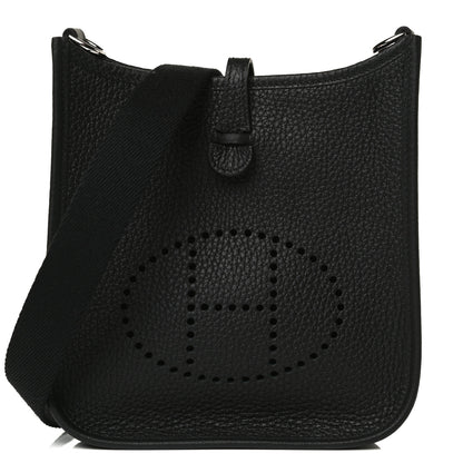 Hermes Taurillon Clemence Evelyne TPM Black 7 of 12