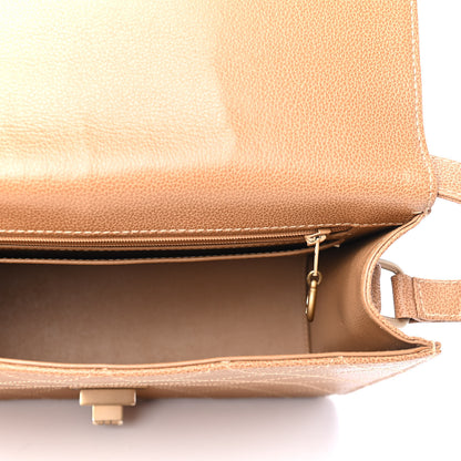 Chanel Calfskin Stitched Mademoiselle Flap Brown 4 of 4