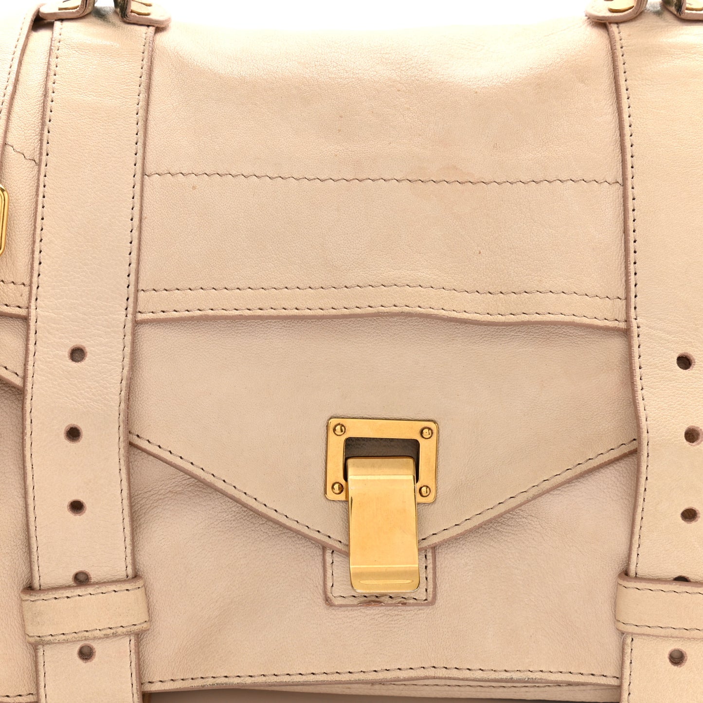Lambskin Medium PS1 Satchel Clay