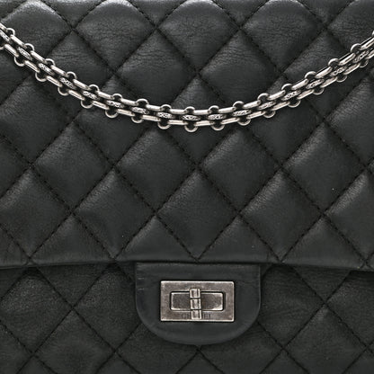 Chanel Iridescent Calfskin Quilted 2.55 Reissue 226 Flap Black 8 of 16