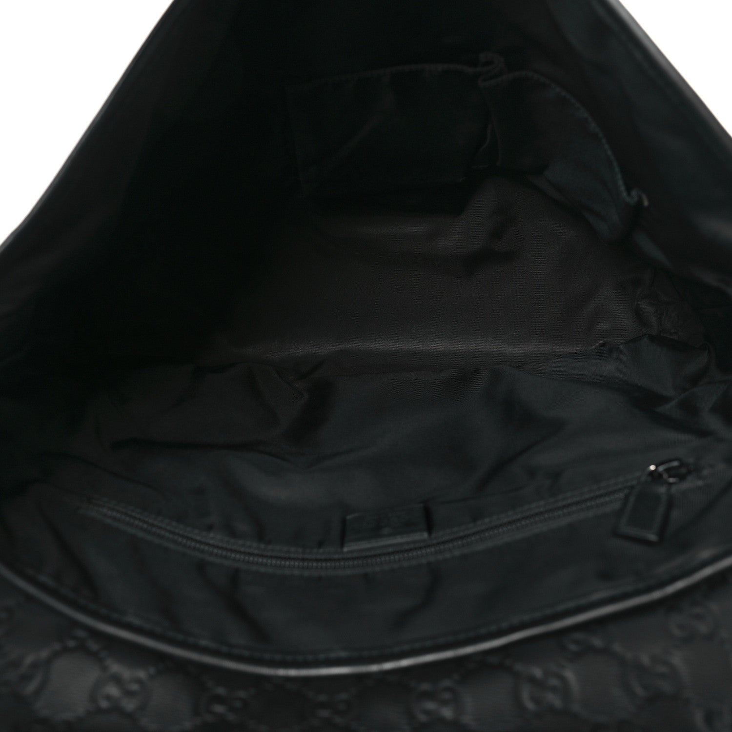 Gucci Rubber Guccissima Medium Messenger Bag Black 5 of 9