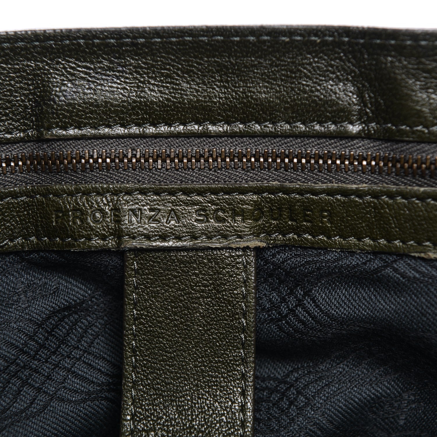 Proenza Schouler Lambskin PS1 Large Satchel Military 5 of 9