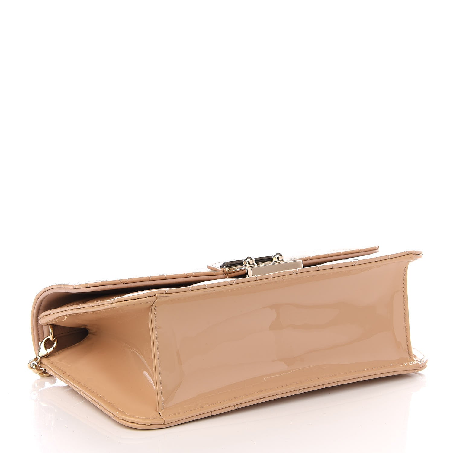 Christian Dior Patent Cannage Miss Dior Promenade Pouch Beige 3 of 8