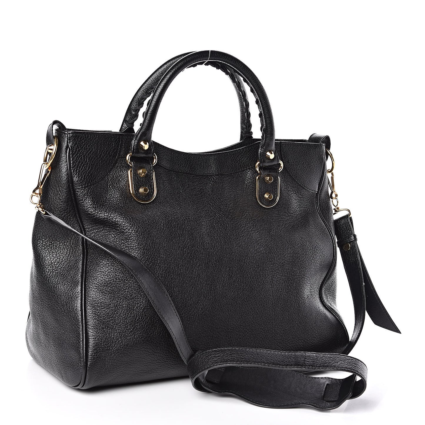 Chevre Gold Metallic Edge Hardware Velo Black
